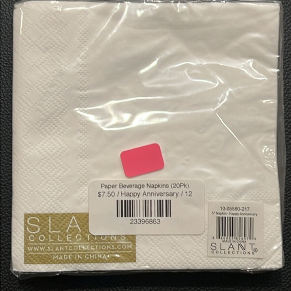 10 Packs “Happy Anniversary” Napkins - Picture 3 of 5